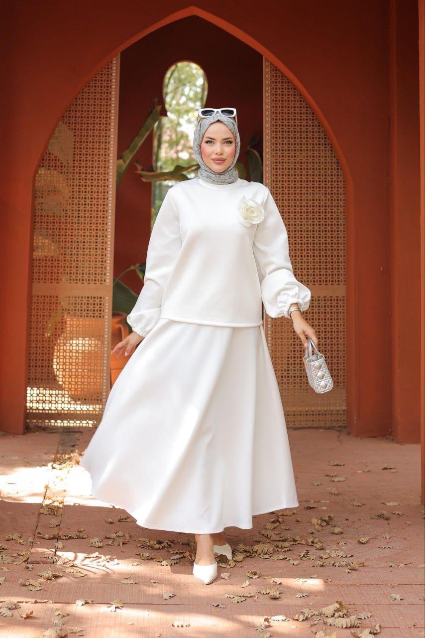 2 Pieces with Floral Design on Shirt - 2 Colors